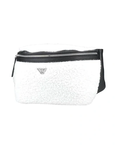Shop Emporio Armani Man Belt Bag White Size - Textile Fibers
