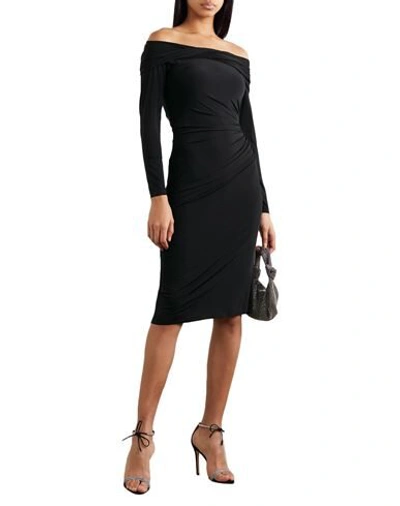 Shop Jason Wu Collection Woman Midi Dress Black Size 12 Polyamide, Elastane