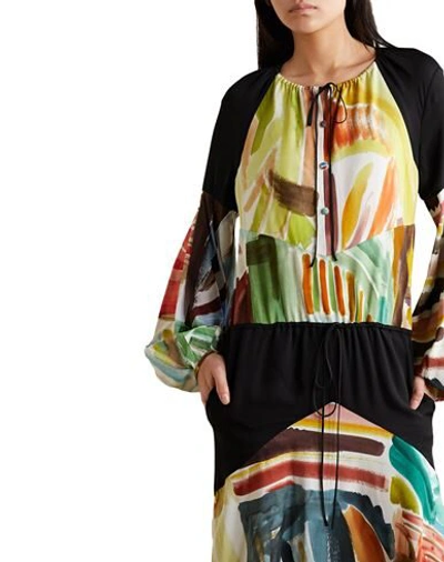 Shop Rosie Assoulin Woman Maxi Dress Acid Green Size 4 Viscose, Elastane, Silk