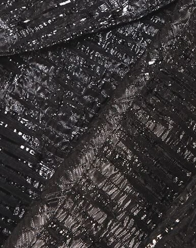 Shop Halpern Woman Midi Dress Black Size 10 Metallic Polyester, Polyamide