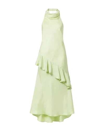 Shop Maggie Marilyn Woman Maxi Dress Light Green Size 10 Silk