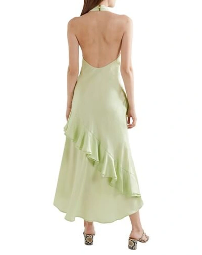 Shop Maggie Marilyn Woman Maxi Dress Light Green Size 10 Silk