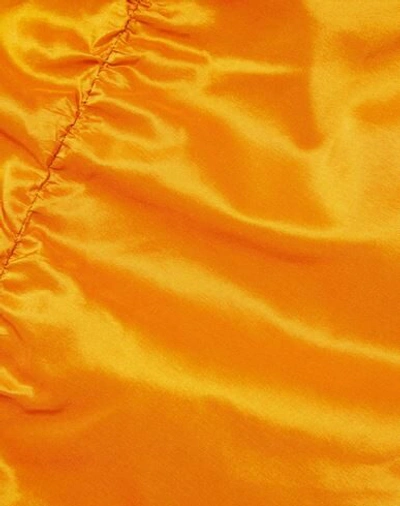 Shop Avavav Woman Mini Dress Orange Size S Silk