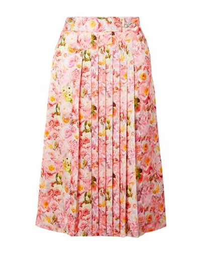 Shop Commission Woman Midi Skirt Pink Size 2 Polyester
