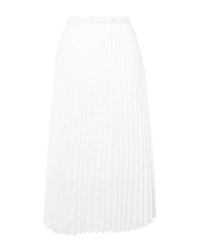 Shop Victoria Victoria Beckham Victoria, Victoria Beckham Woman Midi Skirt White Size 10 Polyester