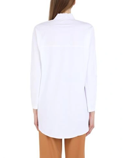 Shop Aday Solid Color Shirts & Blouses In White