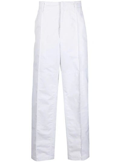 Shop Acne Studios Loose-fit Cargo Trousers In White