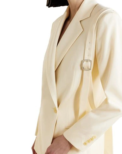 Shop Commission Woman Blazer Ivory Size 8 Wool In White