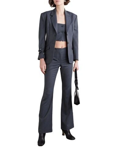 Shop Wright Le Chapelain Woman Blazer Lead Size 8 Wool In Grey
