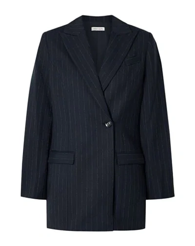 Shop Anna Quan Woman Suit Jacket Midnight Blue Size 10 Polyester, Wool, Elastic Fibres, Viscose