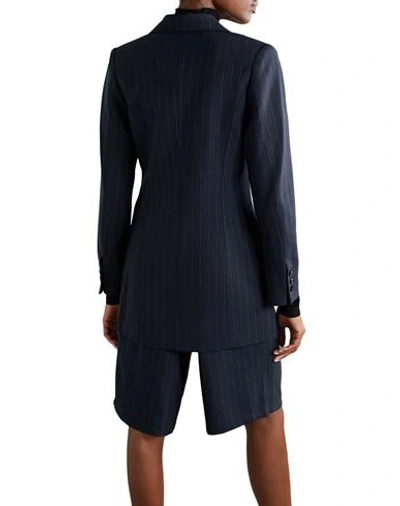 Shop Anna Quan Woman Suit Jacket Midnight Blue Size 10 Polyester, Wool, Elastic Fibres, Viscose