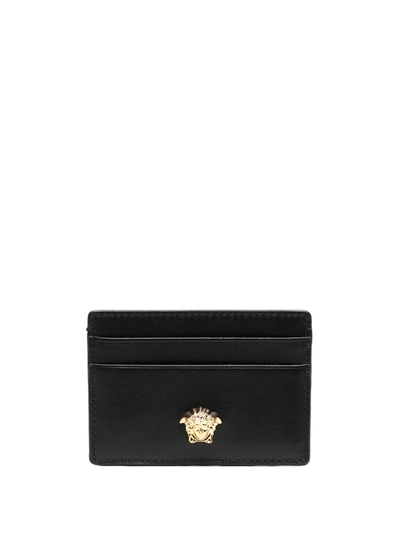 Shop Versace Medusa-motif Cardholder In Black