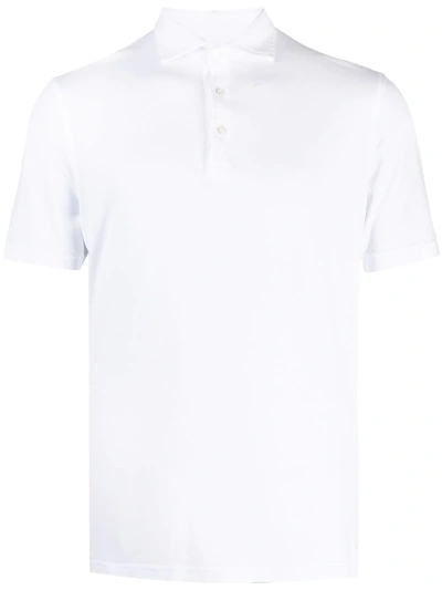 Shop Fedeli Classic Polo Shirt In White