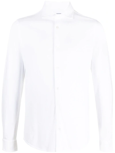 Shop Fedeli Classic Collared Shirt In White