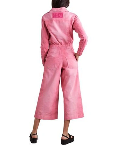Shop Kenzo Woman Jumpsuit Pink Size 4 Cotton, Elastane