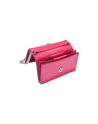 Shop Alexander Mcqueen Woman Wallet Fuchsia Size - Calfskin In Pink