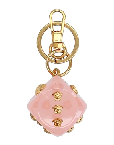 Shop Versace Key Rings In Pink