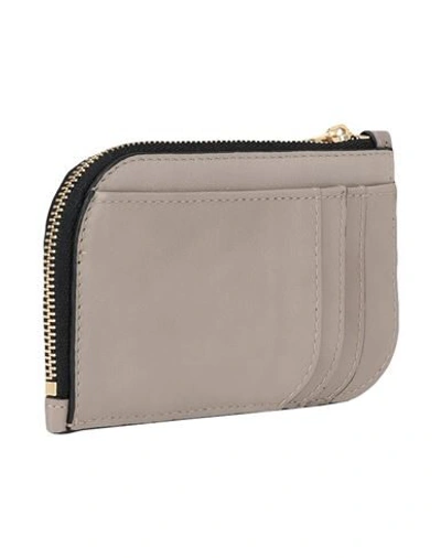 Shop See By Chloé Woman Coin Purse Dove Grey Size - Bovine Leather