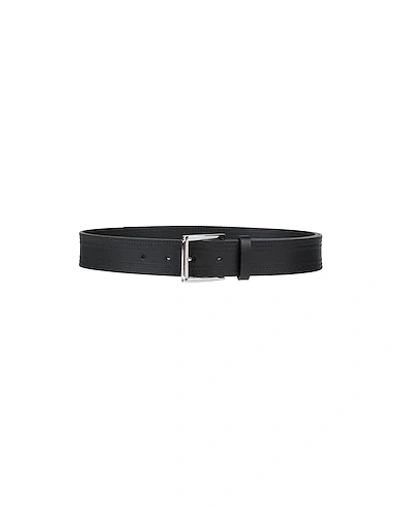 Shop Erika Cavallini Woman Belt Black Size L Soft Leather