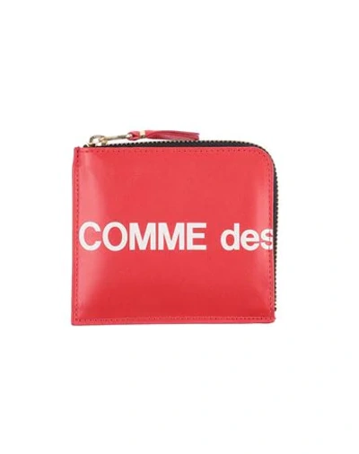 Shop Comme Des Garçons Woman Coin Purse Red Size - Leather