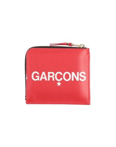Shop Comme Des Garçons Woman Coin Purse Red Size - Leather