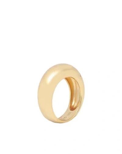 Shop Galleria Armadoro Coco Ring Woman Ring Gold Size 6.75 925/1000 Silver, 18kt Gold-plated