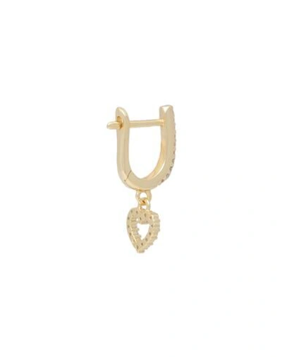 Shop Galleria Armadoro Hanging Heart Woman Single Earring Gold Size - 925/1000 Silver, 18kt Gold-plated