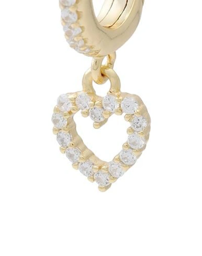 Shop Galleria Armadoro Hanging Heart Woman Single Earring Gold Size - 925/1000 Silver, 18kt Gold-plated