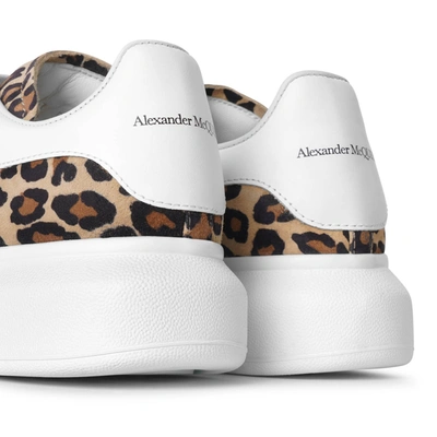 Shop Alexander Mcqueen Leopard Suede Classic Sneakers