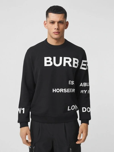Shop Burberry Horseferry Pr In Black