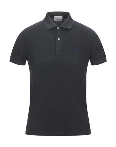 Shop Brooksfield Polo Shirts In Black