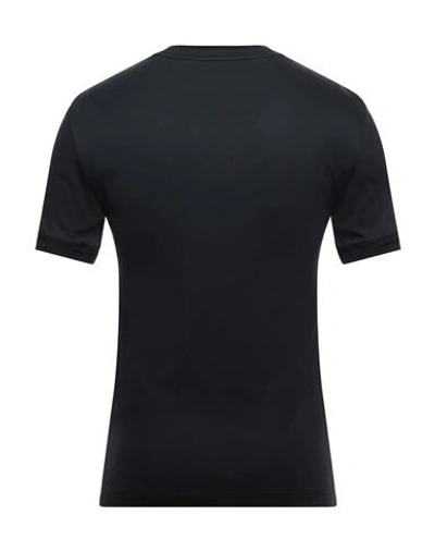 Shop Giorgio Armani Man T-shirt Midnight Blue Size 38 Viscose, Silk