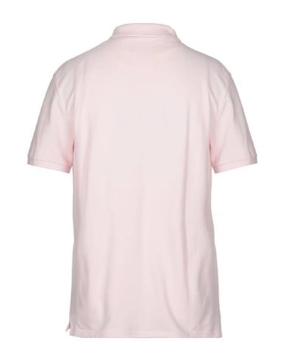 Shop Lyle & Scott Man Polo Shirt Light Pink Size S Cotton, Elastane