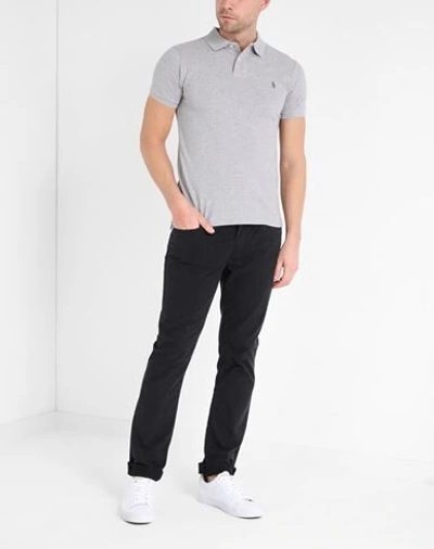 Shop Polo Ralph Lauren Slim Fit Mesh Polo Shirt Man Polo Shirt Grey Size M Cotton