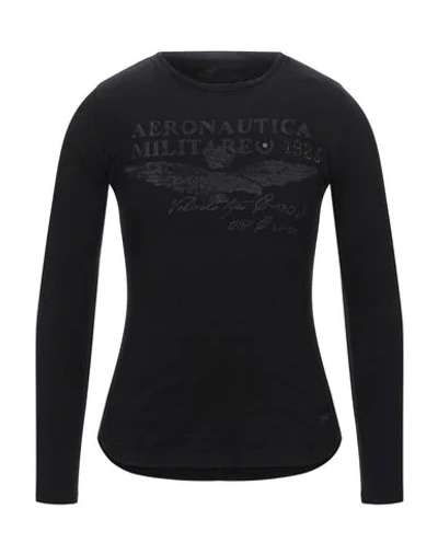 Shop Aeronautica Militare T-shirts In Black