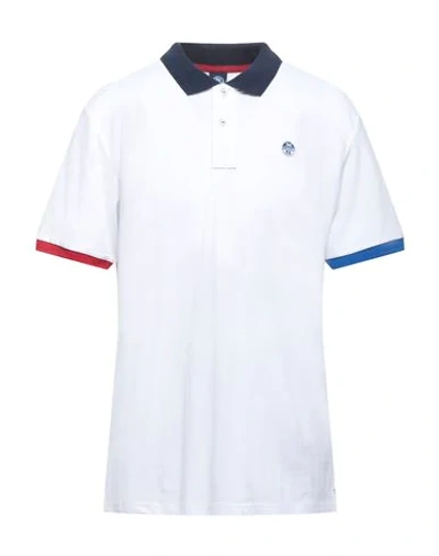 Shop North Sails Man Polo Shirt White Size M Cotton