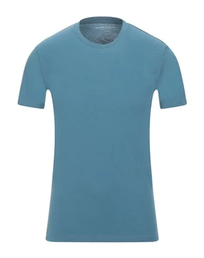 Shop Majestic T-shirts In Pastel Blue