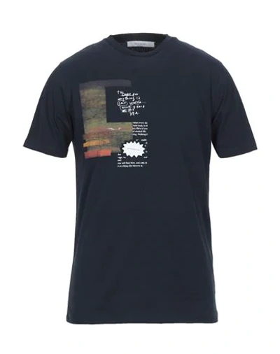 Shop Gazzarrini Man T-shirt Midnight Blue Size M Cotton