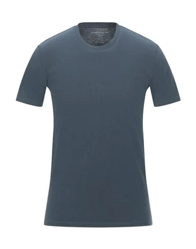 Shop Majestic T-shirts In Slate Blue