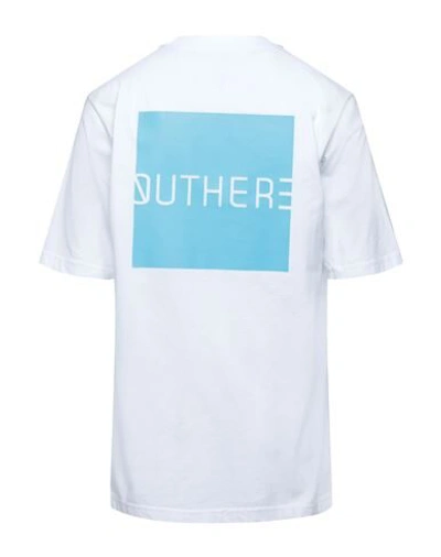 Outhere Men's Short Sleeve T-shirt Crew Neckline Jumper  Lunar In White