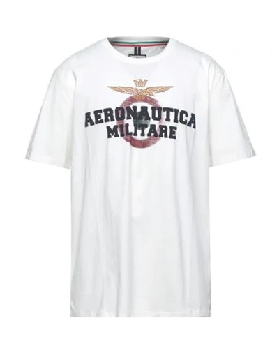 Shop Aeronautica Militare T-shirts In White