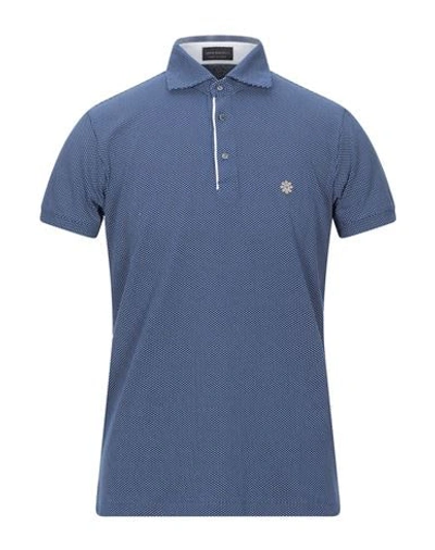 Shop Luca Bertelli Polo Shirts In Blue