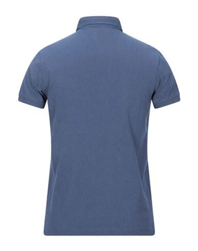 Shop Luca Bertelli Polo Shirts In Blue