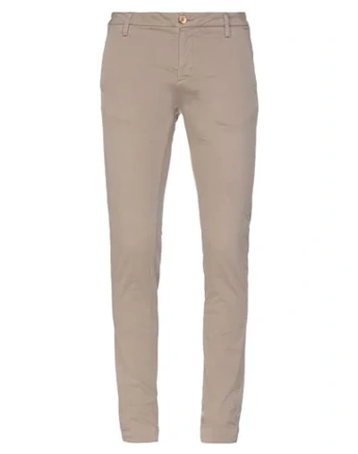 Shop Aglini Casual Pants In Dove Grey
