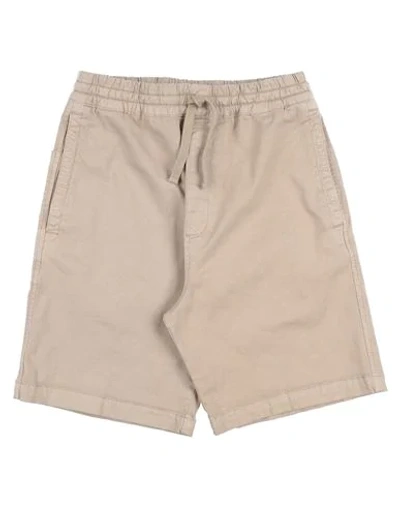 Shop Carhartt Man Shorts & Bermuda Shorts Sand Size Xs Cotton, Elastane In Beige