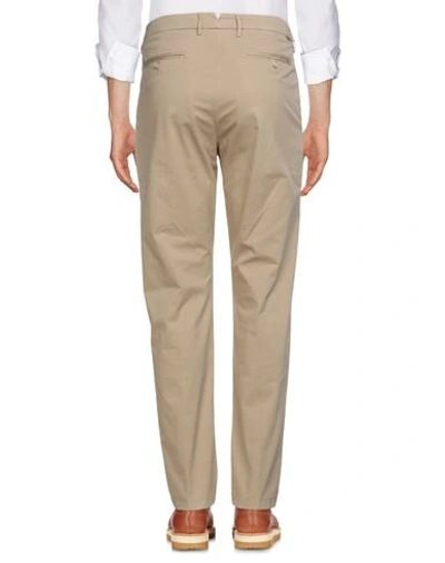 Shop Oaks Man Pants Beige Size 35 Cotton, Elastane