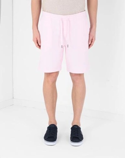 Shop Polo Ralph Lauren Man Shorts & Bermuda Shorts Light Pink Size M Cotton, Polyester