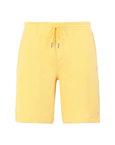 Shop Polo Ralph Lauren Man Shorts & Bermuda Shorts Yellow Size S Cotton, Polyester