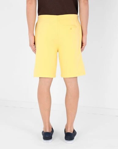 Shop Polo Ralph Lauren Man Shorts & Bermuda Shorts Yellow Size S Cotton, Polyester