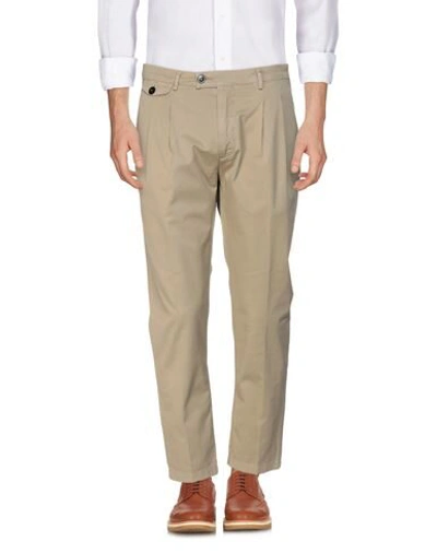 Shop Pmds Premium Mood Denim Superior Man Pants Beige Size 33 Cotton, Elastane